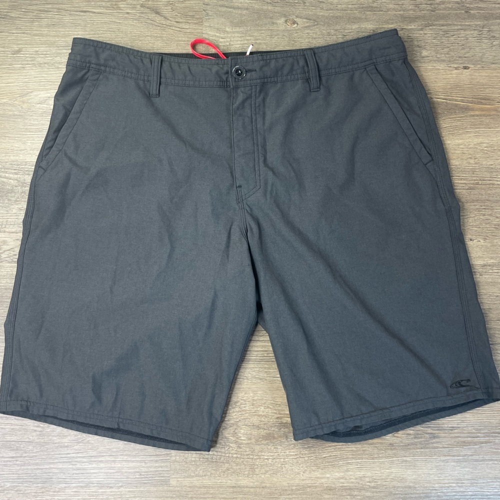 O’Neill Men’s Black Hybrid Swim Casual Shorts, size 38